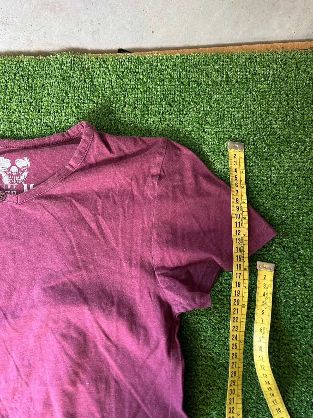 OWK Collection burgundy red t-shirt – photo 5